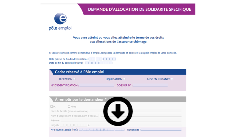 Demande D Allocation De Solidarit Sp Cifique Ass