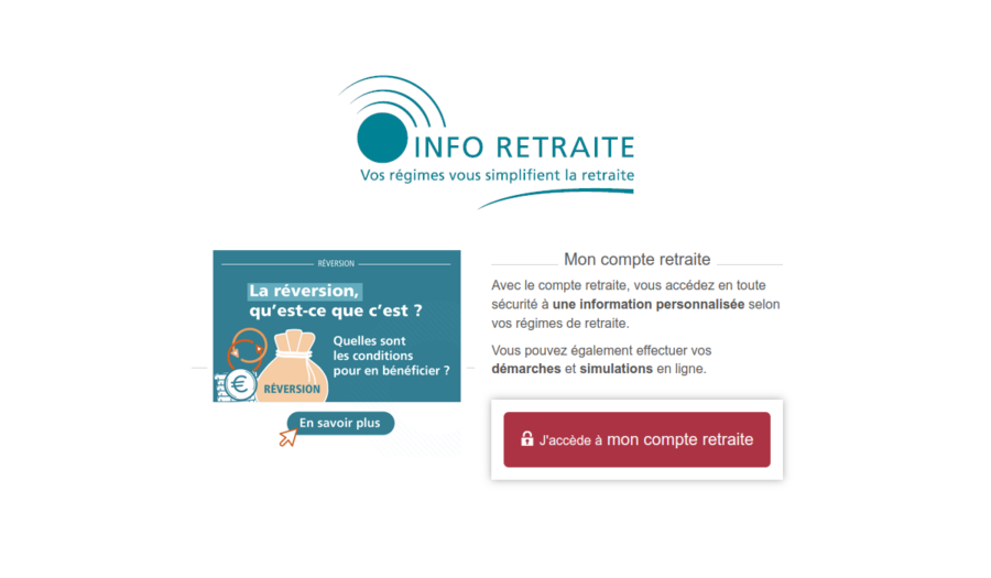 se connecter à mon compte retraite