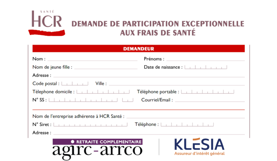 demande de participation exceptionnelle aux frais de santé