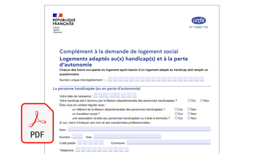 demande de logement social formulaire handicap