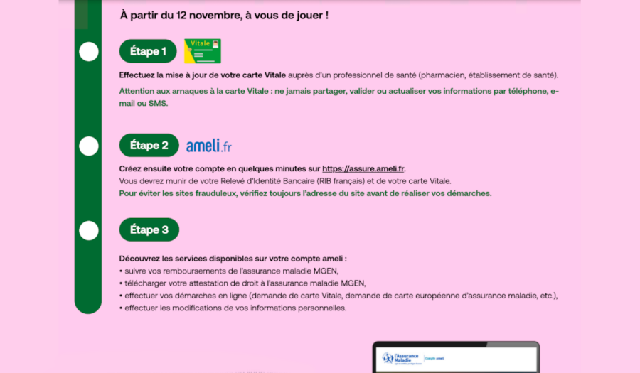 Espace MGEN sur Ameli en ligne