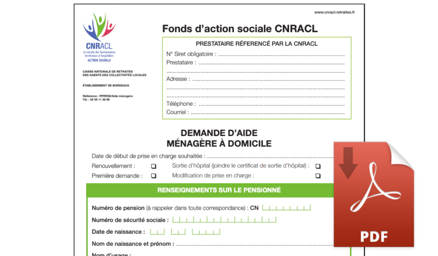 dossier cnracl aide à domicile