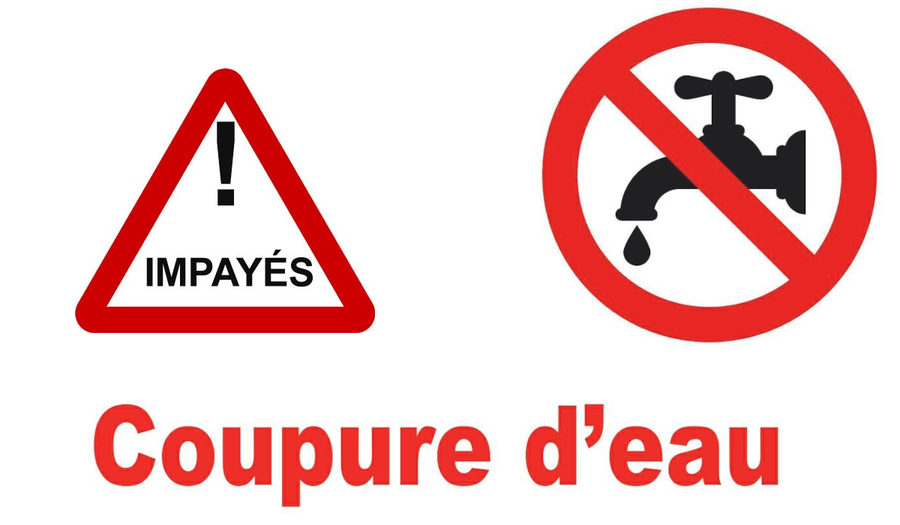 lettre impayé coupure d'eau